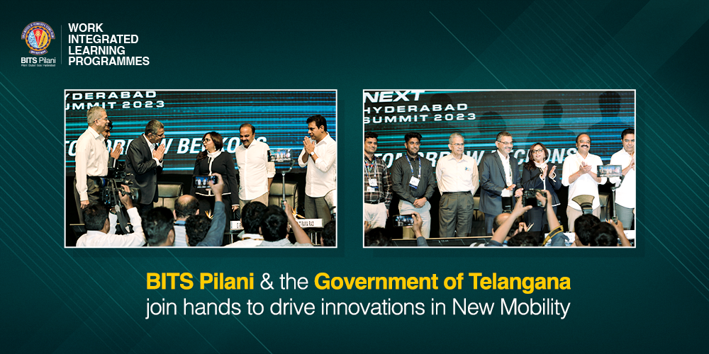 Government of Telangana Collaborates with BITS Pilani in its Endeavour to Lead the State in New Mobility